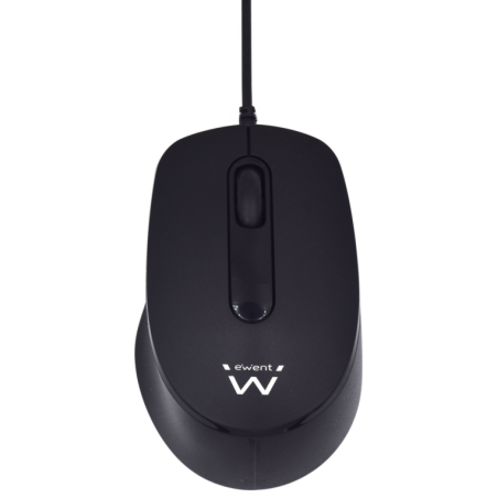 RATON USB EWENT OPTICO 1000 DPI CLIC SILENCIOSO NEGRO