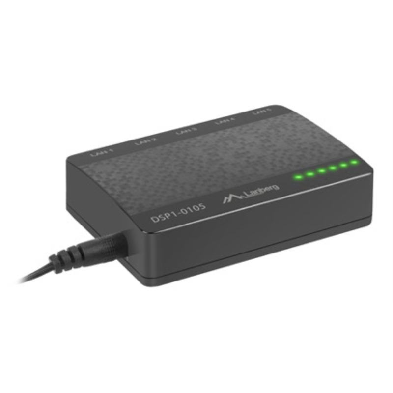 SWITCH LANBERG 5 PUERTOS 100 MBPS
