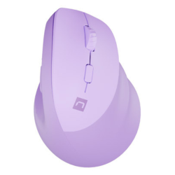 RATON NATEC CRAKE 2 VERTICAL DIESTRO DUAL 2400 DPI LAVANDA BLUETOOTH PILAS