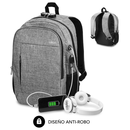 MOCHILA SUBBLIM URBAN LOCK BACKPACK 16 GREY
