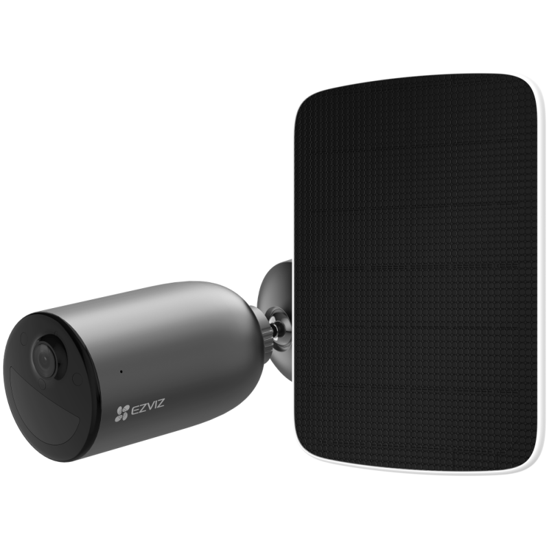 EZVIZ KIT CAMARA IP EB3 EXT 2K VISNOCT WI DETEC COCHES HUMANPANEL SOLAR F BK