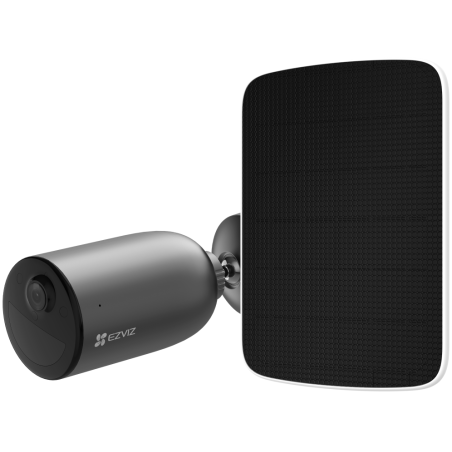 EZVIZ KIT CAMARA IP EB3 EXT 2K VISNOCT WI DETEC COCHES HUMANPANEL SOLAR F BK
