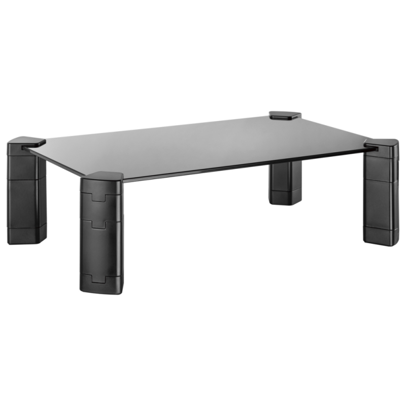 SOPORTE MONITOR AISENS SOPORTE ELEVADOR CRISTAL MONITOR PORTATIL NEGRO