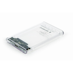 CARCASA DISCO DURO GEMBIRD SATA USB 30 25 TRANSPARENTE