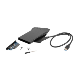 CAJA EXTERNA NATEC RHINO DISCO DURO 25 USB 20 SATA NEGRA