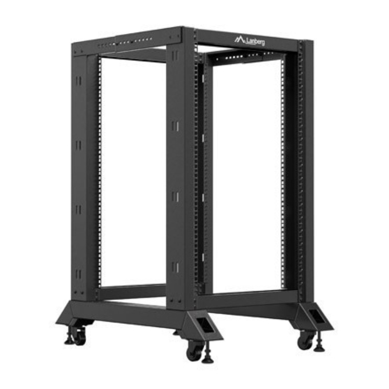 ARMARIO LANBERG ABIERTO RACK 19 18U 600X800 NEGRO