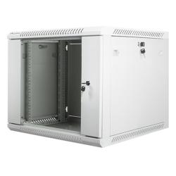 ARMARIO LANBERG MURAL 9U 600X600 RACK 19 FLAT PACK V2 PUERTA CRISTAL GRIS