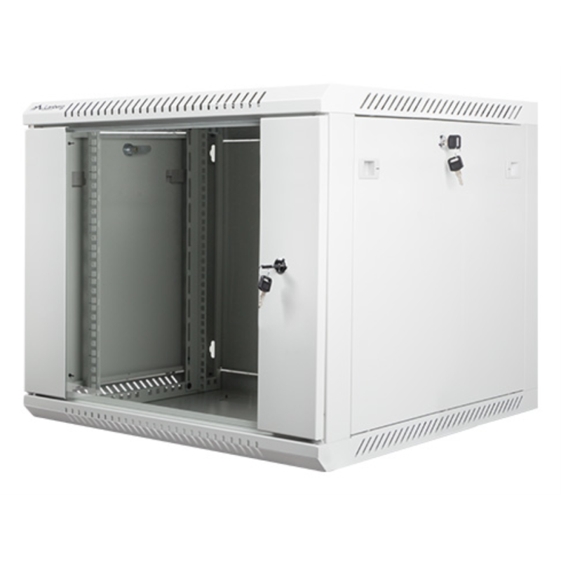 ARMARIO LANBERG MURAL 9U 600X600 RACK 19 FLAT PACK V2 PUERTA CRISTAL GRIS