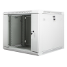 ARMARIO LANBERG MURAL 9U 600X600 RACK 19 FLAT PACK V2 PUERTA CRISTAL GRIS