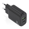 CARGADOR AISENS GAN 30W 1XUSB C PD30 QC40 1XUSB A QC30 NEGRO