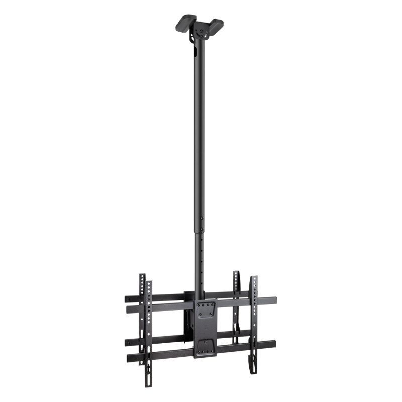 SOPORTE TECHO TOOQ 2 PANTALLAS 43 86 XL NEGRO