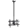 SOPORTE TECHO TOOQ 2 PANTALLAS 43 86 XL NEGRO