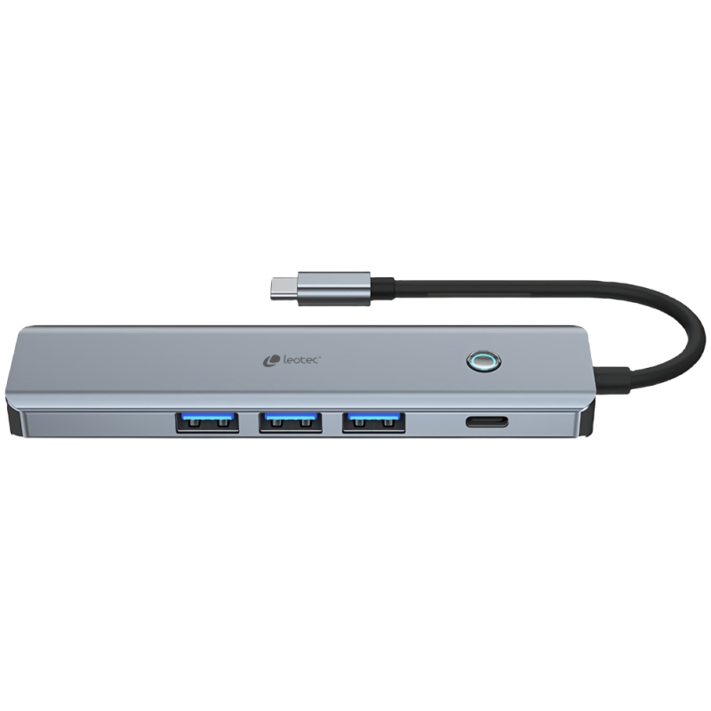 LEOTEC DOCKING STATION 6EN1 1USB C PD100 POWERDATOS 3USB30 1HDMI 4K 30HZ