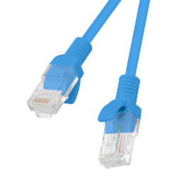 CABLE RED LANBERG LATIGUILLO CAT6 UTP 15M AZUL FLUKE PASSED