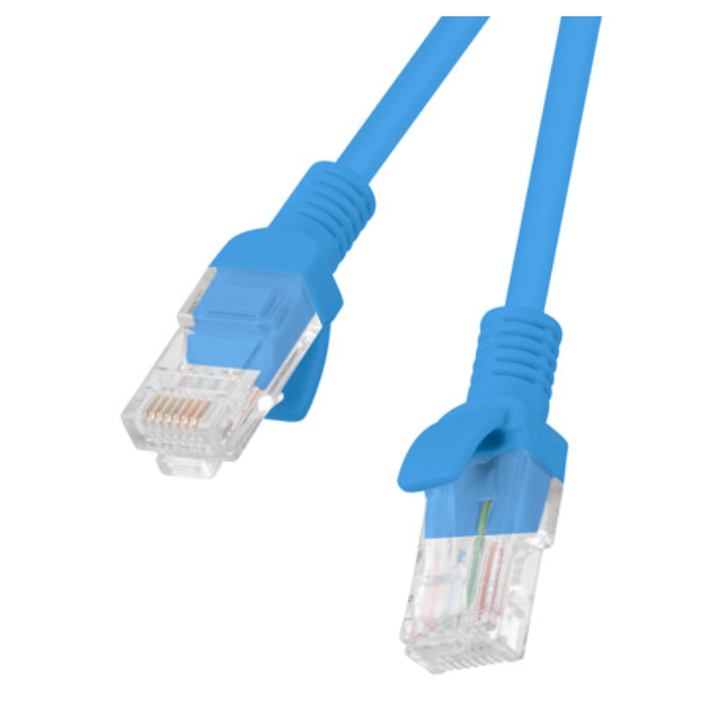 CABLE RED LANBERG LATIGUILLO CAT6 UTP 15M AZUL FLUKE PASSED