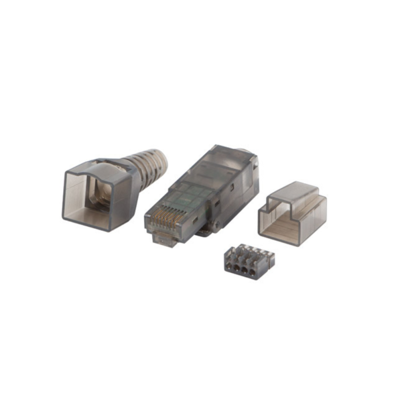 CONECTOR LANBERG RJ45 CAT6A UTP PLUG 8P8C TOOL LESS
