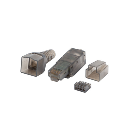 CONECTOR LANBERG RJ45 CAT6A UTP PLUG 8P8C TOOL LESS