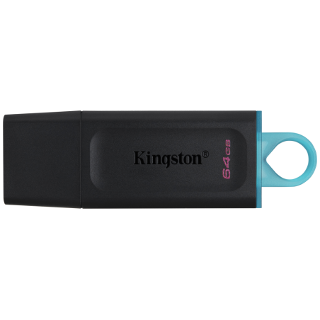 USB 32 KINGSTON 64 GB DATATRAVELER EXODIA NEGRO TURQUESA