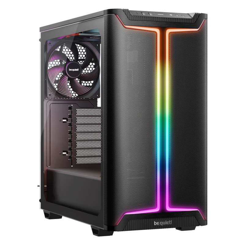 CAJA BEQUIET PURE BASE 501 DX 3XVENT 140 MM S N NEGRO