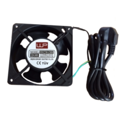 VENTILADOR WP 120X120X38 220V PARA RACK ENCHUFE SCHUKO CABLE 2MT