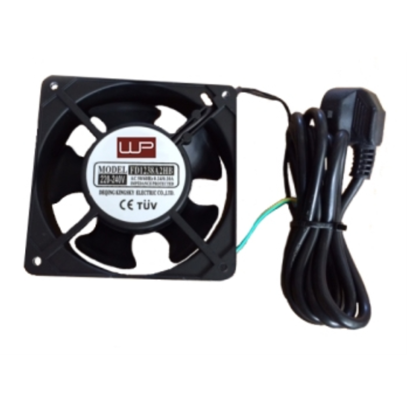 VENTILADOR WP 120X120X38 220V PARA RACK ENCHUFE SCHUKO CABLE 2MT