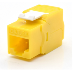 PRESA KEYSTONE WP CAT6A UTP TOOLLESS COLOR AMARILLO