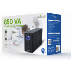 SAI GEMBIRD CON USB Y DISPLAY LCD 850 VA NEGRO