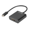 ADAPTADOR USB LANBERG USB C M 31 A HDMI H 15CM DISPLAYPORT ALT MODE NEGRO