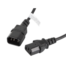 CABLE ALARGADOR LANBERG ALIMENTACION CPU IEC320 C13 H IEC320 C14 M 18M