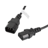 CABLE ALARGADOR LANBERG ALIMENTACION CPU IEC320 C13 H IEC320 C14 M 18M
