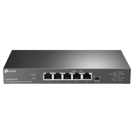 5 PORT 25G DESKTOP SWITCH WITH 4 PORT POE
