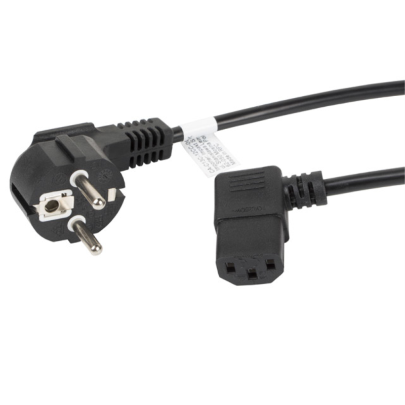 CABLE DE ALIMENTACION LANBERG SCHUKO CEE 7 7 A IEC320 C13 ACODADO 18M