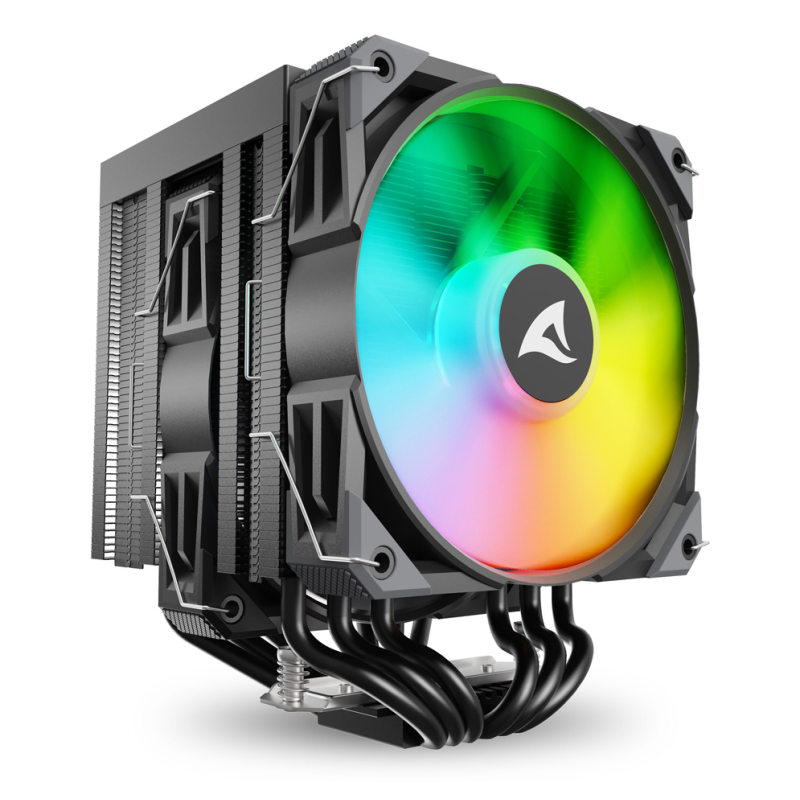 VENTILADOR CPU SHARKOON A60 RGB 120MM NEGRO