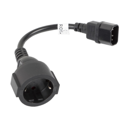 CABLE LANBERG ADAPTADOR IEC 320 C14 SCHUKO CEE7 HEMBRA 20CM