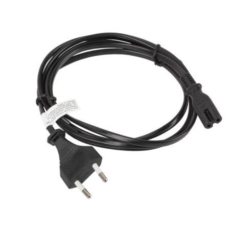 CABLE LANBERG DE ALIMENTACION OCHO CEE 7 16 A IEC320 C7 EURO RADIO NEGRO 18 M