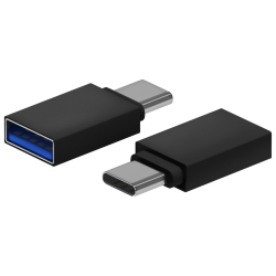 MINI ADAPTADOR AISENS ALUMINIO USB 32 GEN1 3A USB C M A H NEGRO