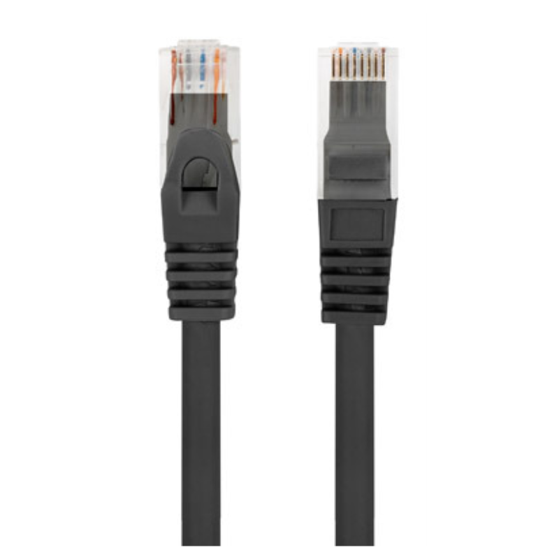 CABLE RED LANBERG LATIGUILLO CAT6 UTP LSZH CU 3M NEGRO FLUKE PASSED