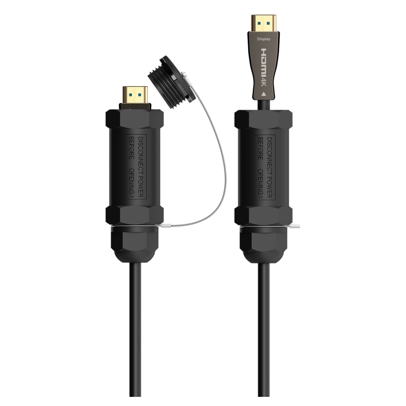 CABLE HDMI AISENS V21 OPTICO ACTIVO AOC ARMADURA 8K60HZ M M 30M NEGRO