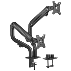 SOPORTE MONITOR AISENS CONTRAPESO GIRATORIO INCLINABLE 2 MONITOR TV 8KG 17 32