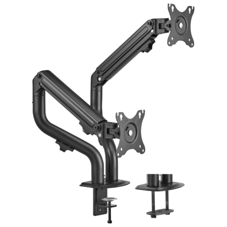 SOPORTE MONITOR AISENS CONTRAPESO GIRATORIO INCLINABLE 2 MONITOR TV 8KG 17 32