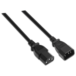 CABLE ALIMENTACION AISENS CPU C13 H C14 M NEGRO 15mts
