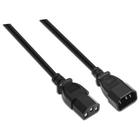 CABLE ALIMENTACION AISENS CPU C13 H C14 M NEGRO 15mts
