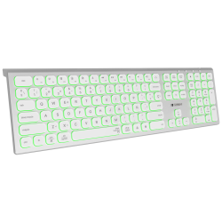 TECLADO SUBBLIM KEYBOARD BLUETOOTH MASTER ILUMINADO EXT SILVER BLACK