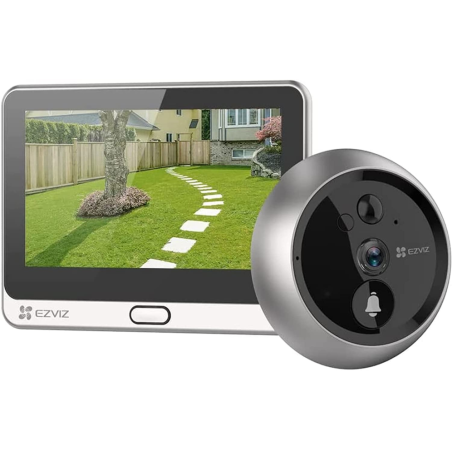 WIRE FREE PEEPHOLE DOORBELL ORO DP2C EZVIZ