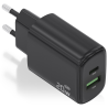 CARGADOR AISENS GAN 20W 1XUSB C PD30 1XUSB A QC30 NEGRO