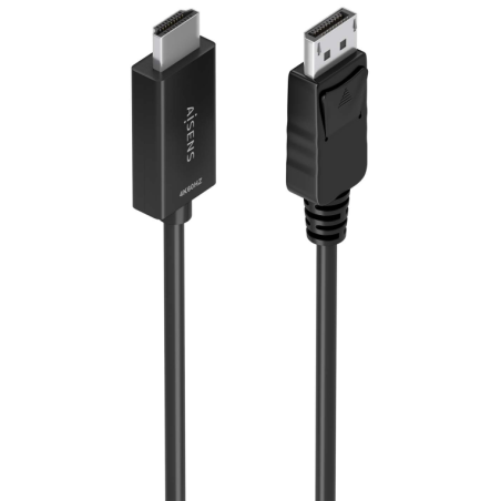 CABLE CONVERSOR AISENS DISPLAYPORT M A HDMI M 4K60HZ NEGRO 20M