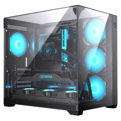 CAJA ATX HIDITEC GAMING SKY BLACK USB 31 TYPE C