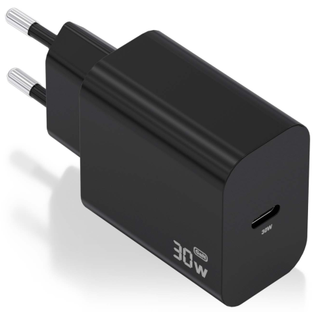 CARGADOR AISENS GAN 30W 1XUSB C PD30 NEGRO