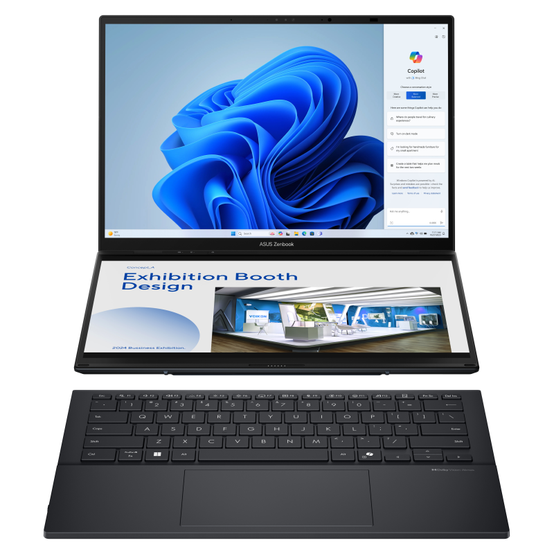 PORTATIL ASUS ZENBOOK DUO UX8406CA PZ152W U9 285H 32GB 1TB 14OLED W11H