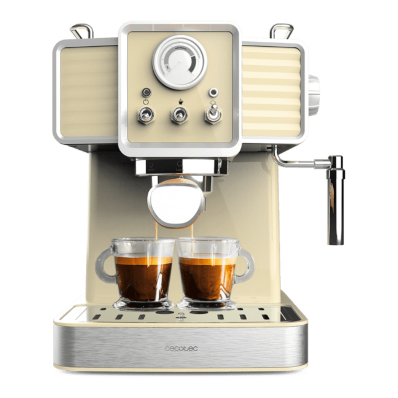 CAFETERA CECOTEC VINTAGE ESPRESSO 20 TRADIZIONALE LIGHT YELLOW